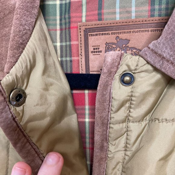 Lauren Ralph Lauren Tan Square Quilted Jacket M - Picture 9 of 14